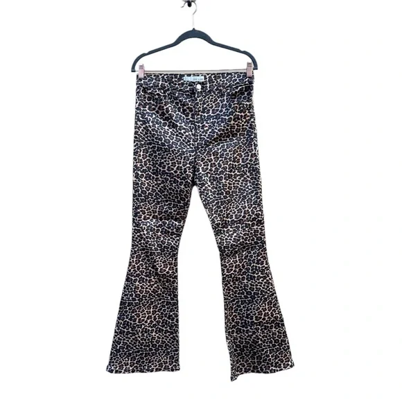 Topshop Pants Jumpsuits Topshop Moto Jamie Flare Satin Brown